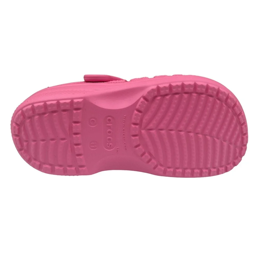 Crocs Little Girls Slip on Clogs Size 11 Pink Water Friendly Lightweight & Comfy